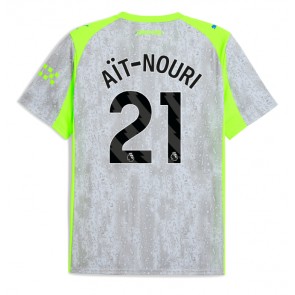 Lacne Muži Futbalové dres Manchester City Rayan Ait-Nouri #21 2025-26 Krátky Rukáv - Tretina